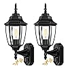 Lamomo Outdoor Wall Sconce, 2 Pack Dusk to Dawn Motion Sensor Light Fixtures, Exterior Aluminum Waterproof Porch Lights for Patio Front Door Garage