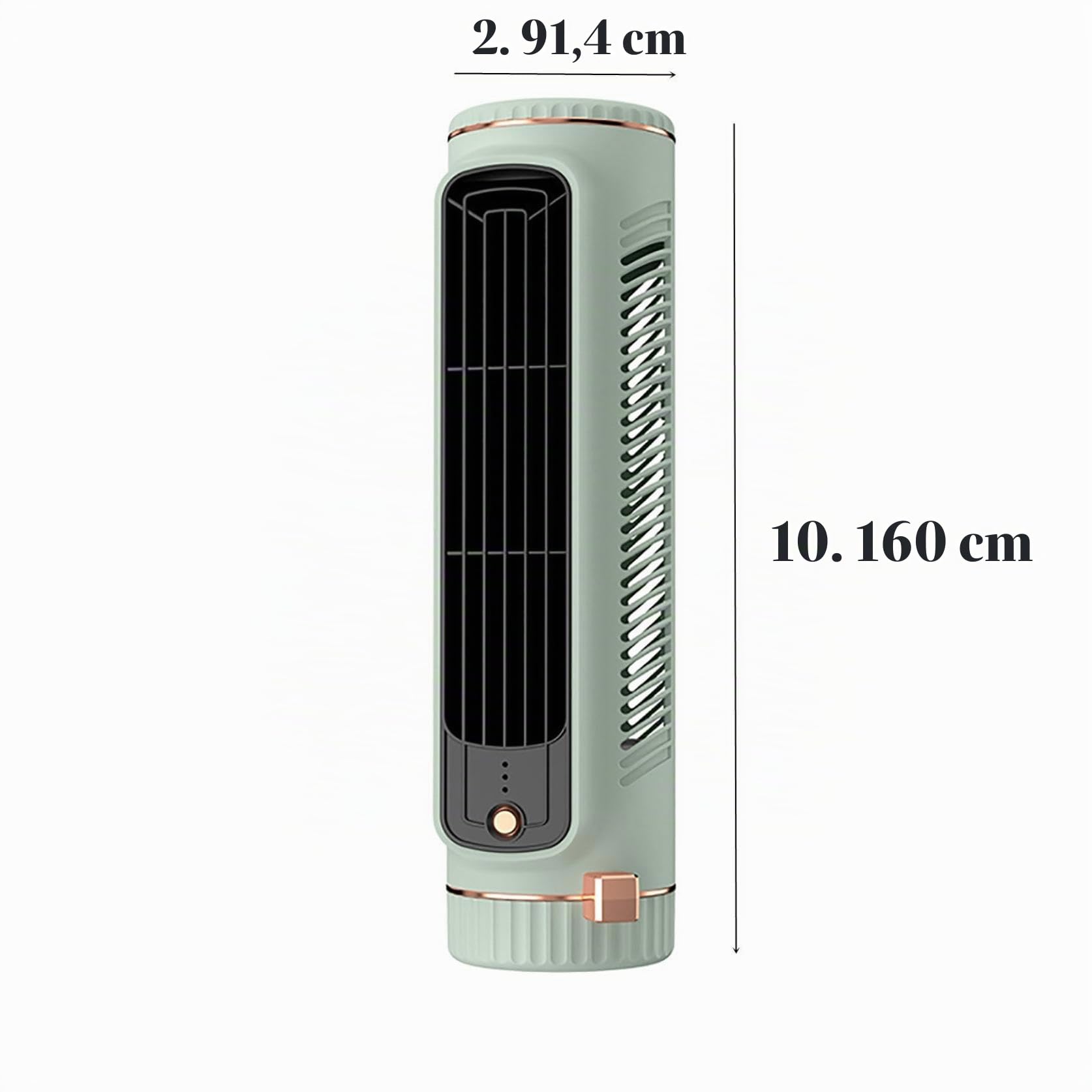 Generisch Climatizzatore portatile, mini condizionatore d'aria senza finestra, raffreddatore d'aria, tre velocità, ventilatore silenzioso senza pale, può essere posizionato orizzontalmente o
