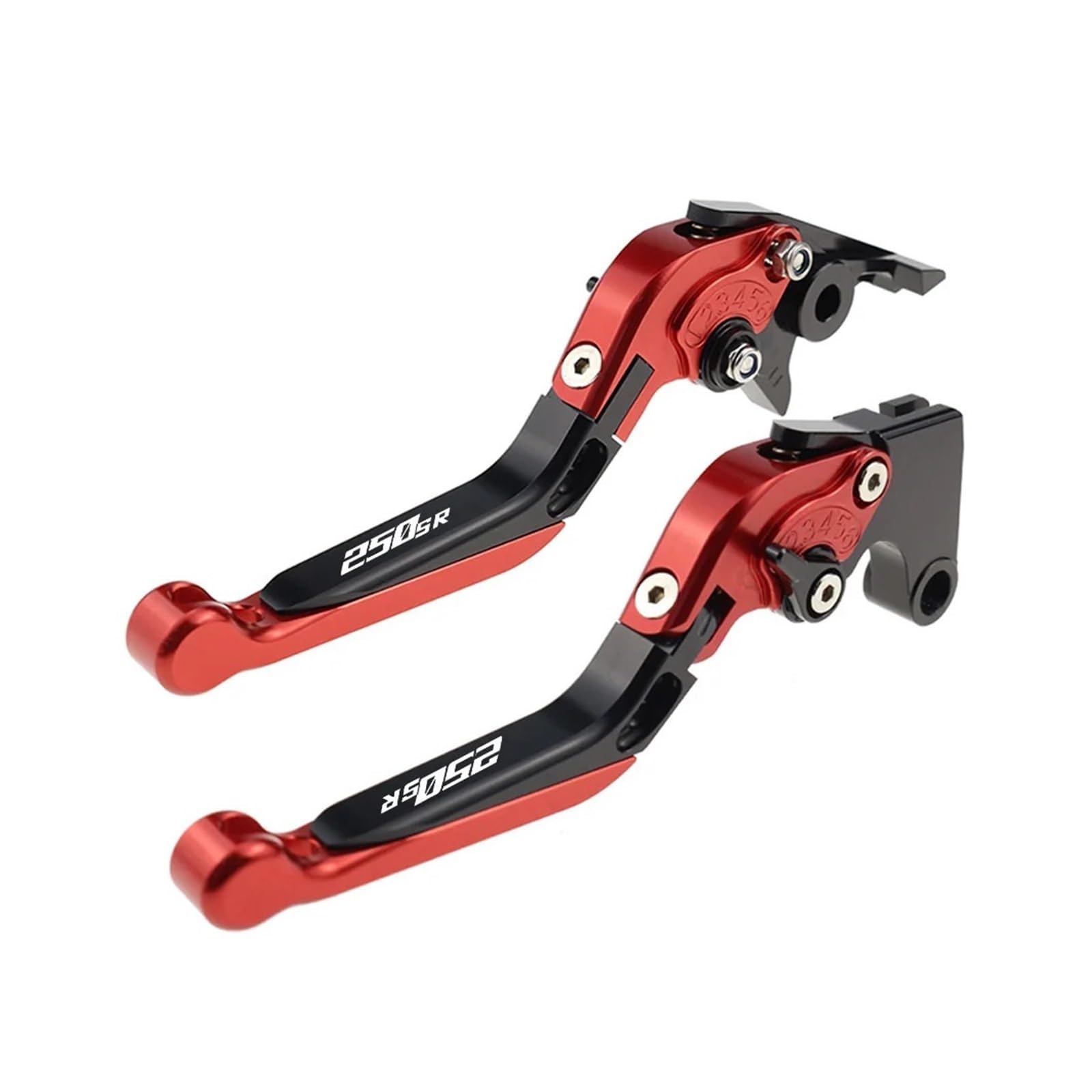 Wnftyske Red A Motorcycle Brake Clutch Lever Pivot Levers Motorcycle Cnc Accessories For Cfmoto 250-Sr 250 Sr 250Sr 2019-2022 Folding Extendable Brake Clutch Levers Adjustable Handle Set