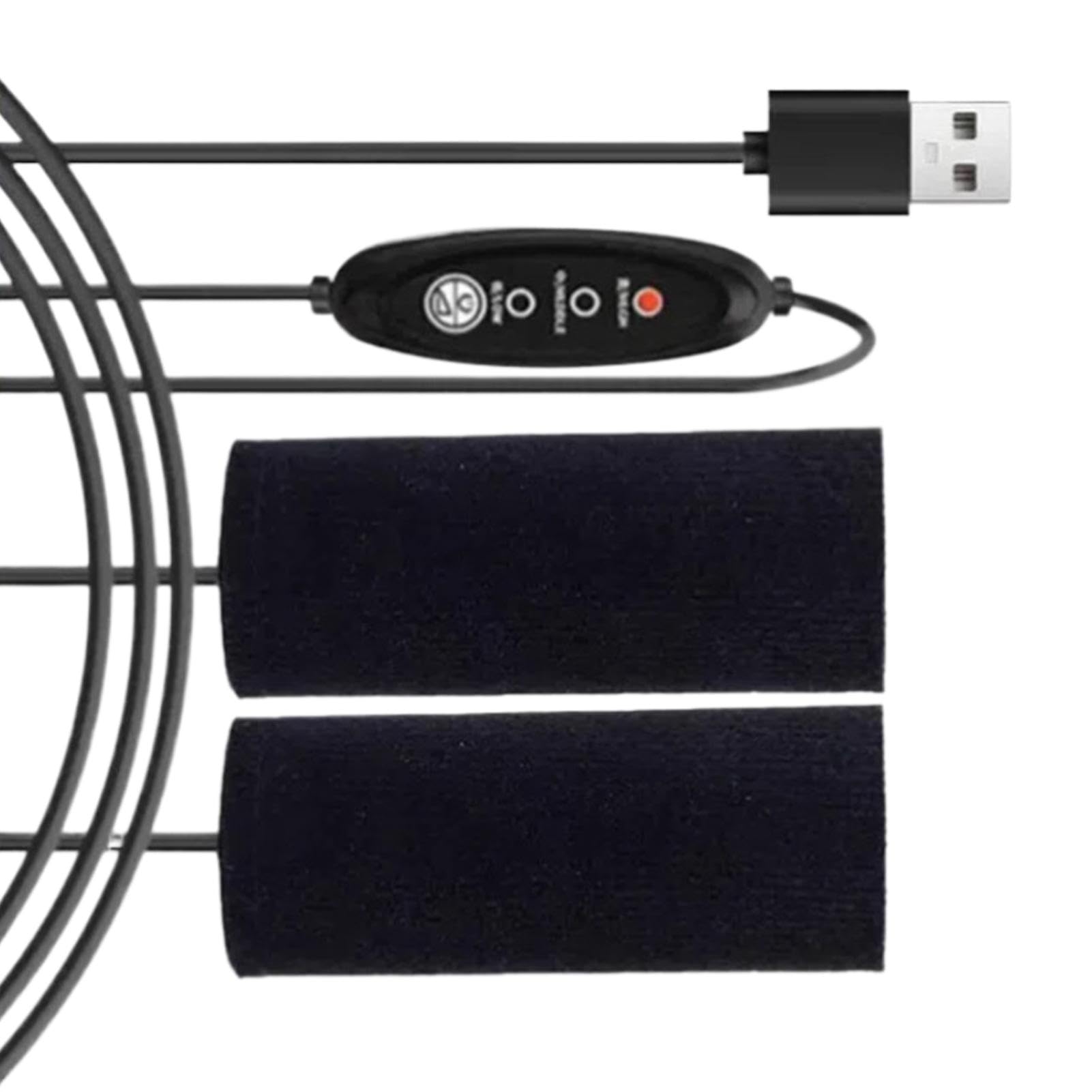 Heated Grips for Motorcycle - Adjustable Heated Handlebar Grips | USB Electric Heated Grips for Winter Riding | Heat Shrinkable Grips Cover | Electric Vehicle Handlebars with Winter Heating