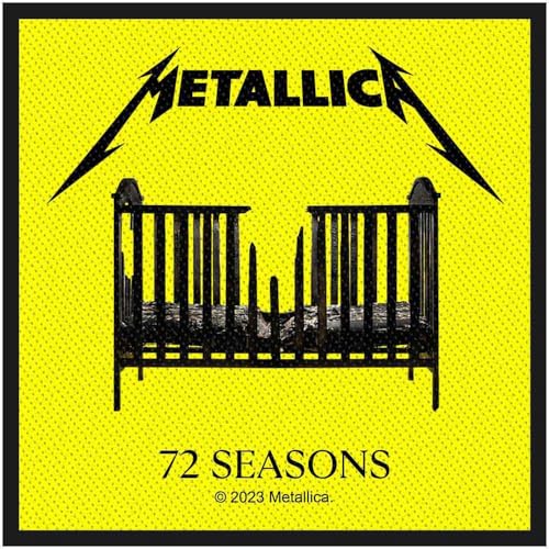 Metallica Woven Patches 72 Season Nouveau Officiel Jaune Size Accessory Size