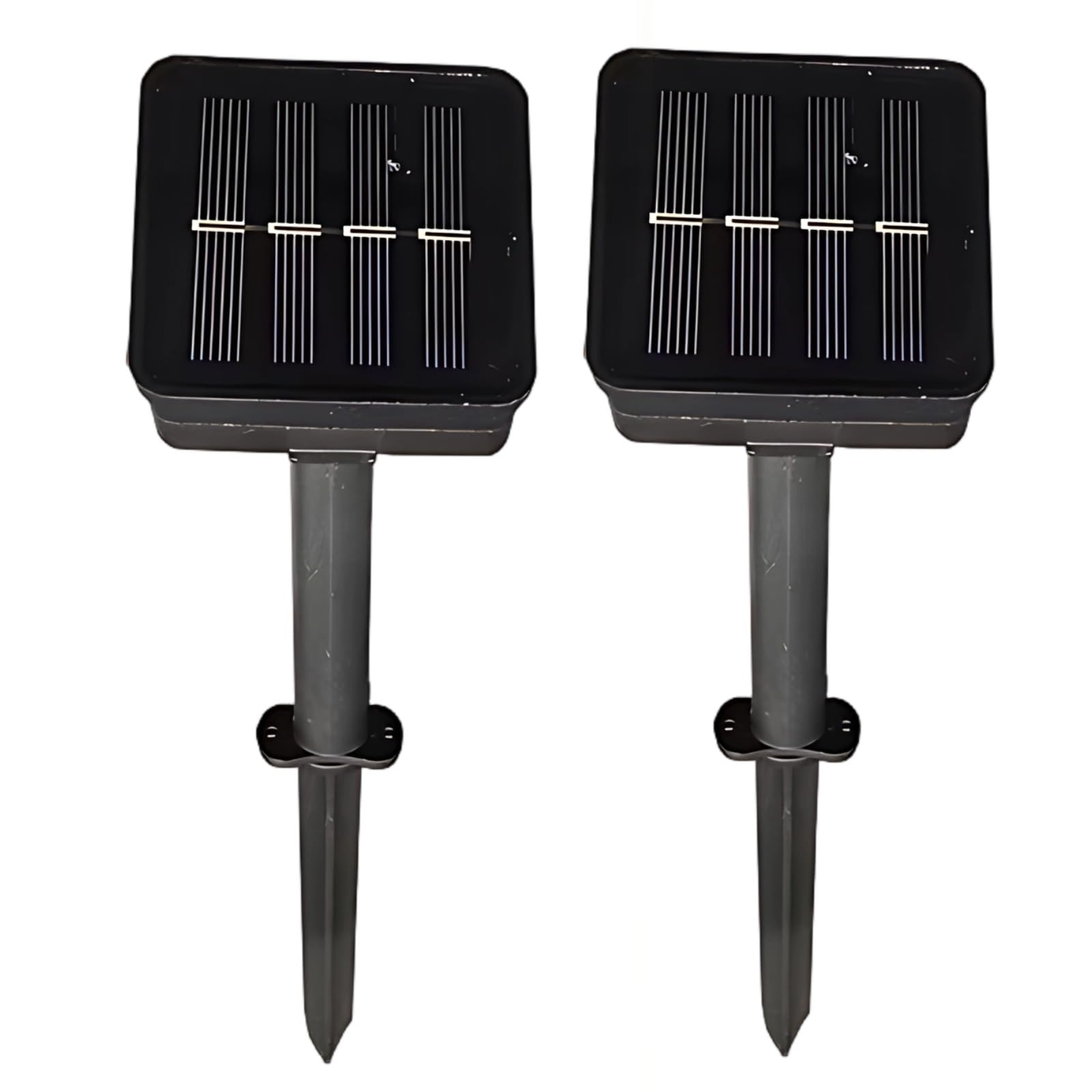 2 Pcs Solar Panel Replacement for DIY Solar Fairy Lights, 8 Modes Waterproof Outdoor Solar Lights Controller, Includes 1.2 V 800 mAh Battery, Epoxy Encapsulation, High Conversion Rate