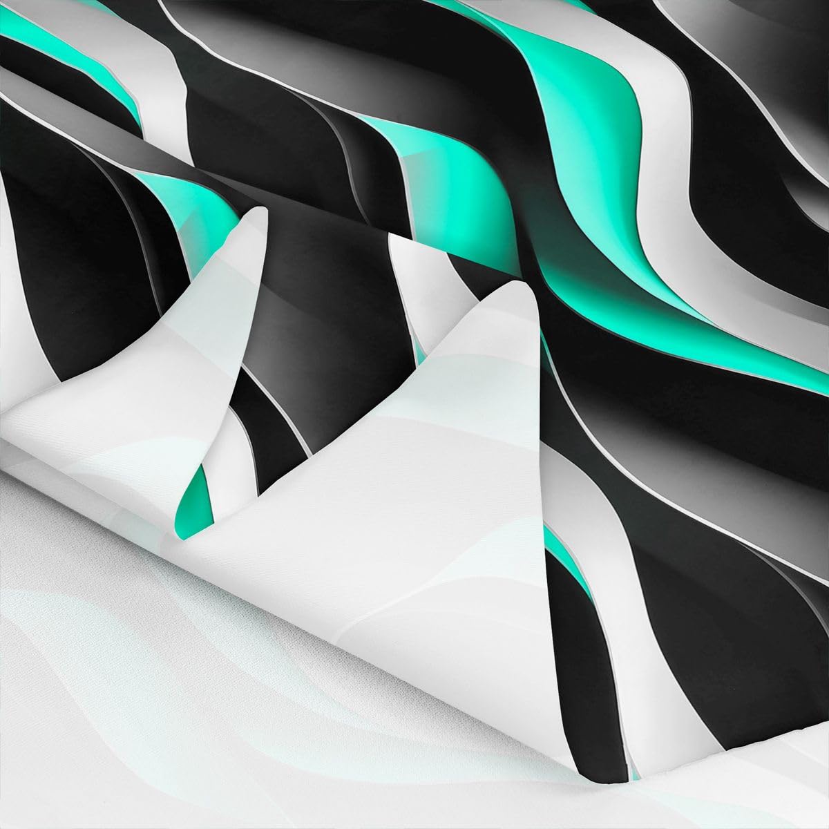 Homewish Tessuto a righe geometriche Ombre by The Yard