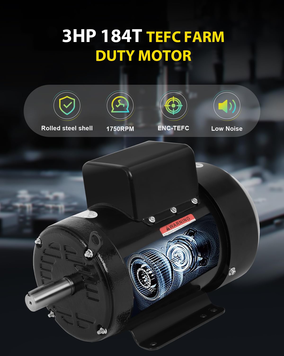 MOTEUR ÉLECTRIQUE AMÉRICAIN 2 HP 3 PH triphasé 56C cadre 3450 tr/min TEFC 208-230/460V EUR 211