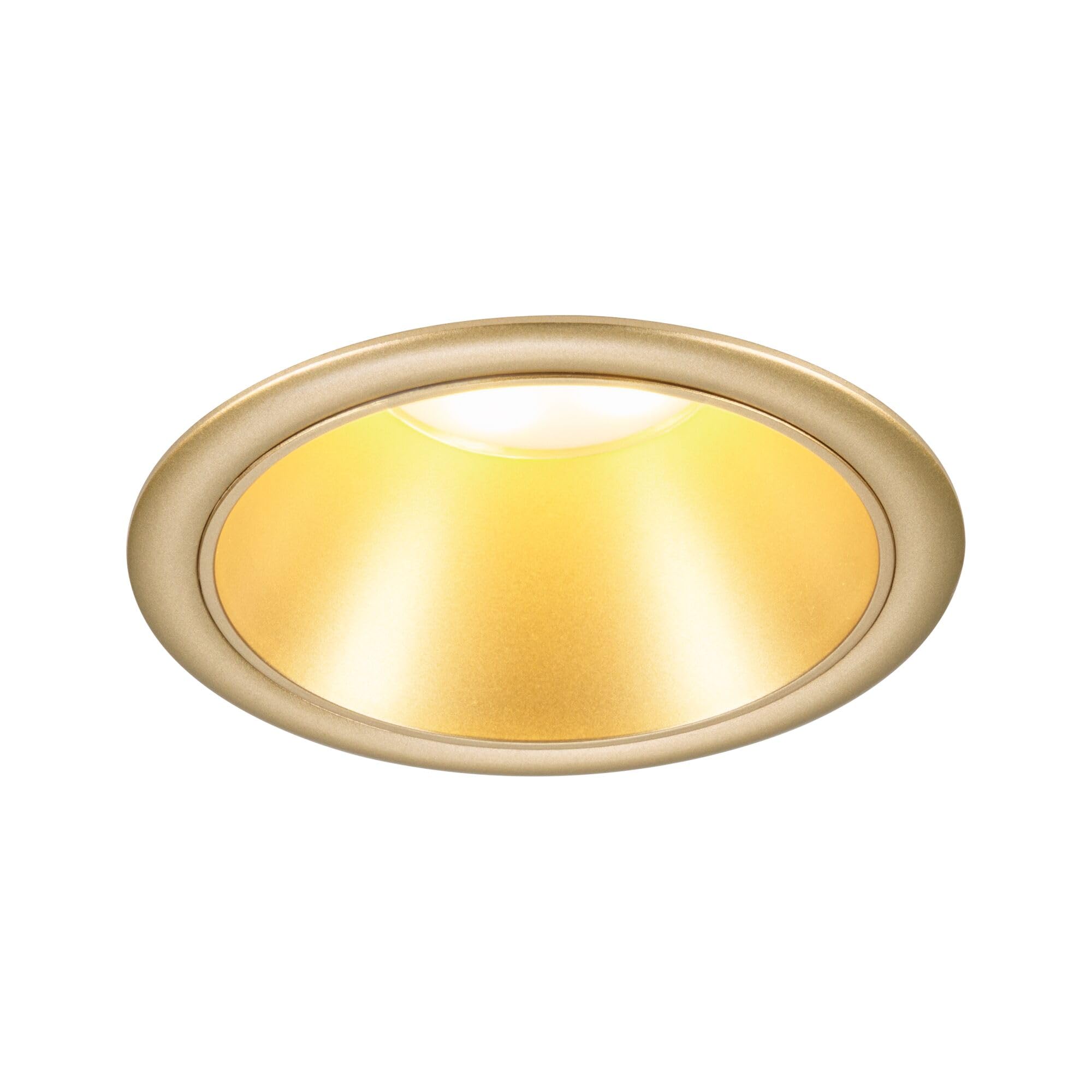 Paulmann 98201 LED Einbauleuchte Cole Coin 6er-Set IP44 rund 88 mm Coin 6x6W 6x470lm 230V dimmbar 2700K Gold matt