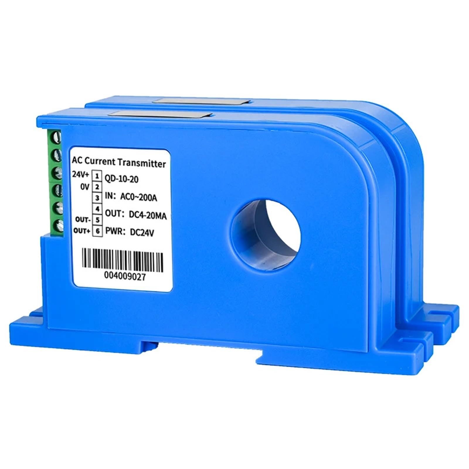 Hall Current Transmitter QD-10 AC DC24V Transducer 4-20mA Output
