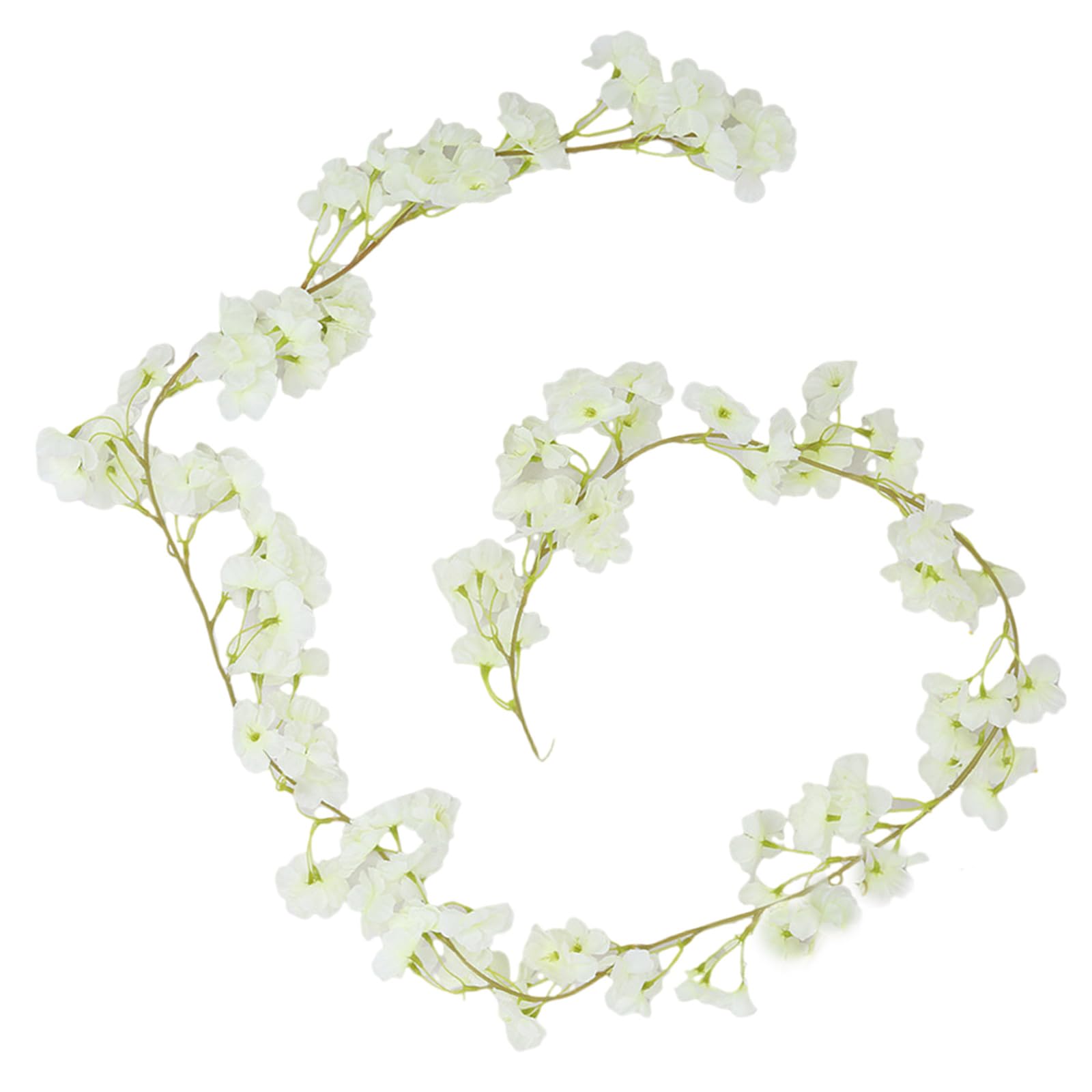 Yrohgkpn White 180Cm Flower Arrangement 3Pcs Flower Vine For Ceiling Party Backdrops Decoration Artificial Flowers Decoration