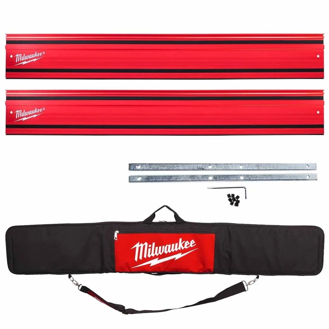 Milwaukee GR-KIT 1400mm 2x Guide Rails, Joining Bar & Bag Kit 1x800mm Guide Rail