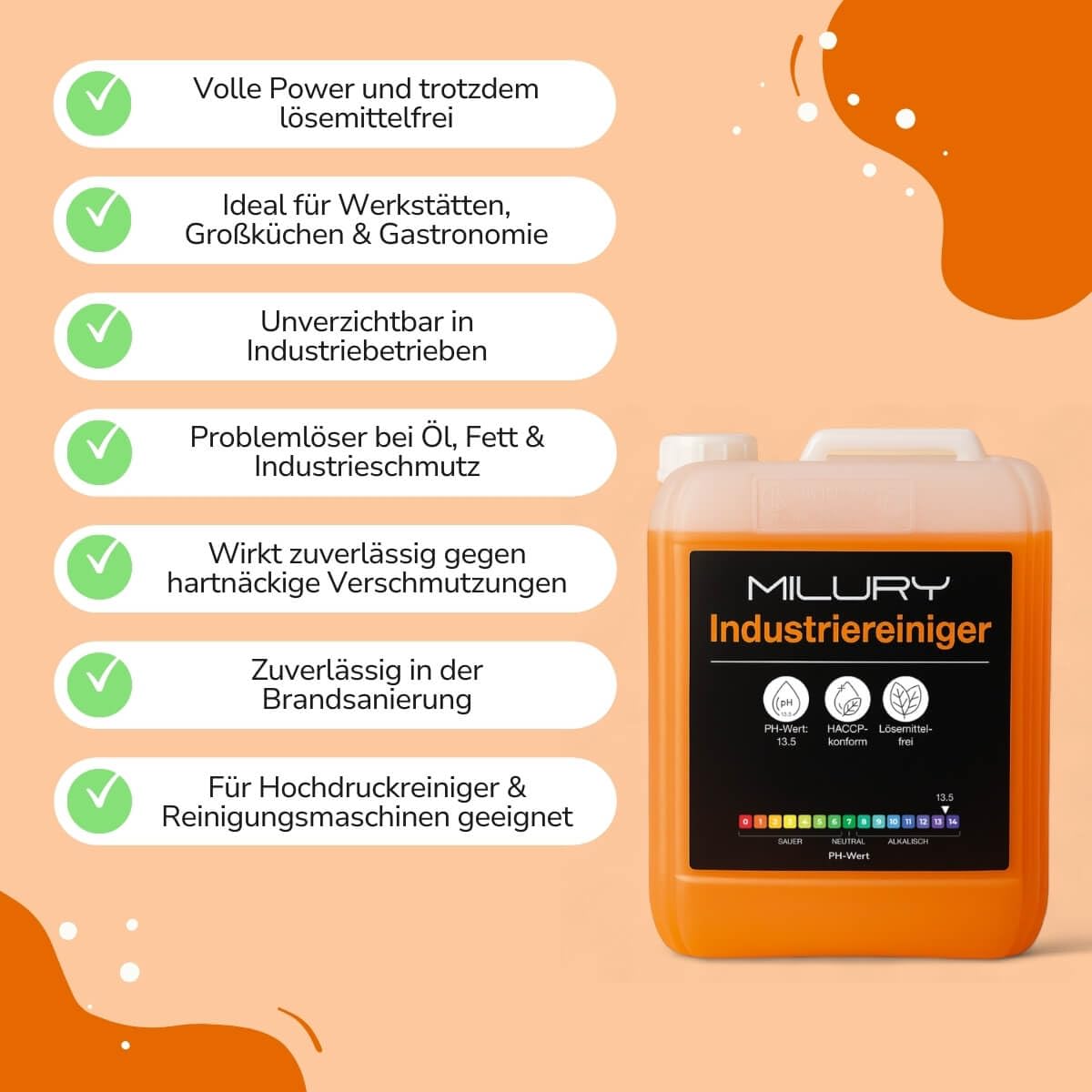Profi-Industriereiniger 5 Liter - Leistungsstarke Reinigung für Industrie, Werkstatt und Küche