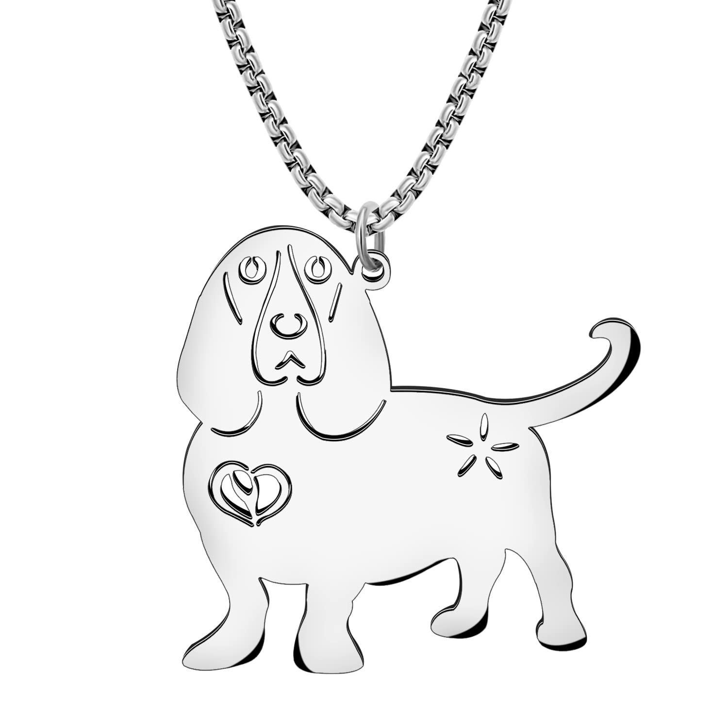 DUOWEI Collana Con Ciondolo Barboncino Floreale In Acrilico, Placcata Oro Antico, Regalo Per Donne, Ragazze E Adolescenti, Ipoallergenica - 5