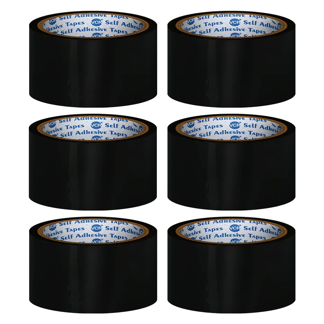 CARBOFIX Black Color Tape - 65 Meters in Length - 48mm / 2" Width - 6 Rolls Per Pack - BOPP Self Adhesive Tape for Arts and Craft use, Box Packing, Office and Home use (B0BYZV6L5J) Amazon Price History, Amazon Price Tracker