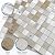 M MOFIT Stone Backsplash Tile Peel and Stick for Kitchen,Bathroom Square Mosaic Wall Sticker Panels Waterproof(Beige Champagne 10pcs)