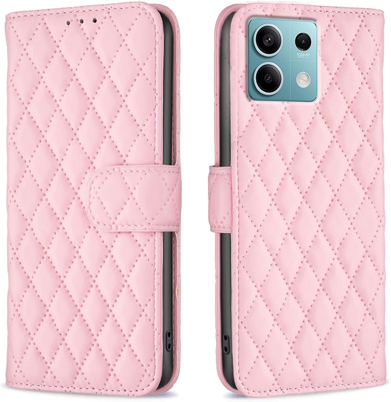 ClickCase for Redmi Note 13 5G Puffer Bubbly Soft Faux Leather Back Case Magnetic Wallet Flip Cover for Redmi Note 13 5G (English Pink) (B0CR665SDD) Amazon Price History, Amazon Price Tracker