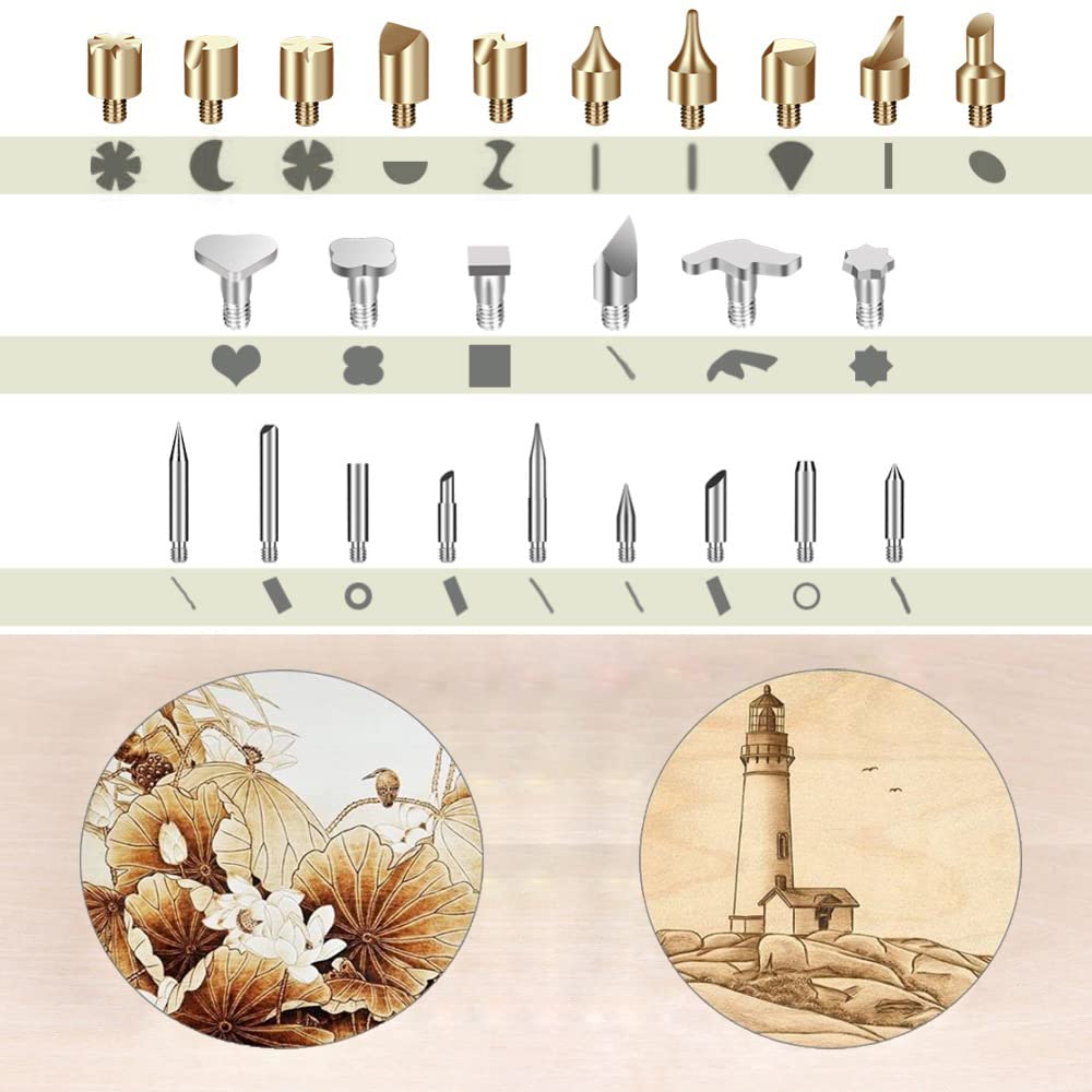 Kit pyrograveur à bois, kit de fer à souder, 60 W, température réglable 180-480 ℃, fer à souder électrique professionnel pour bois, liège gravé