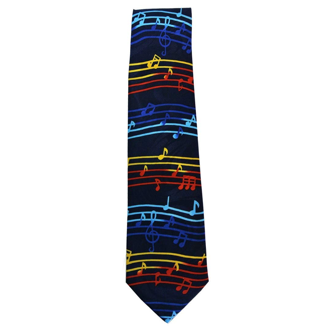 Fab TiesMusic Notes Multicoloured Tie by The Tie Studio