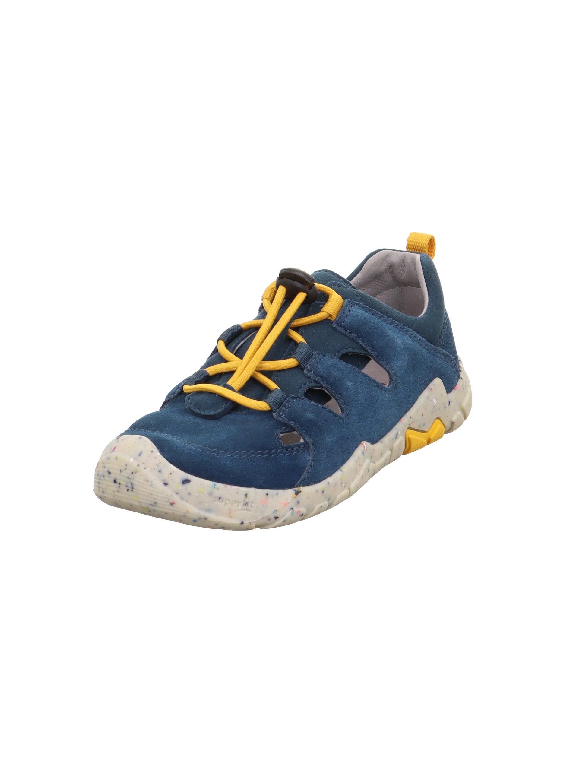 Superfit Boys' Trace Trainers, Blue Yellow 8000, 8 UK Child