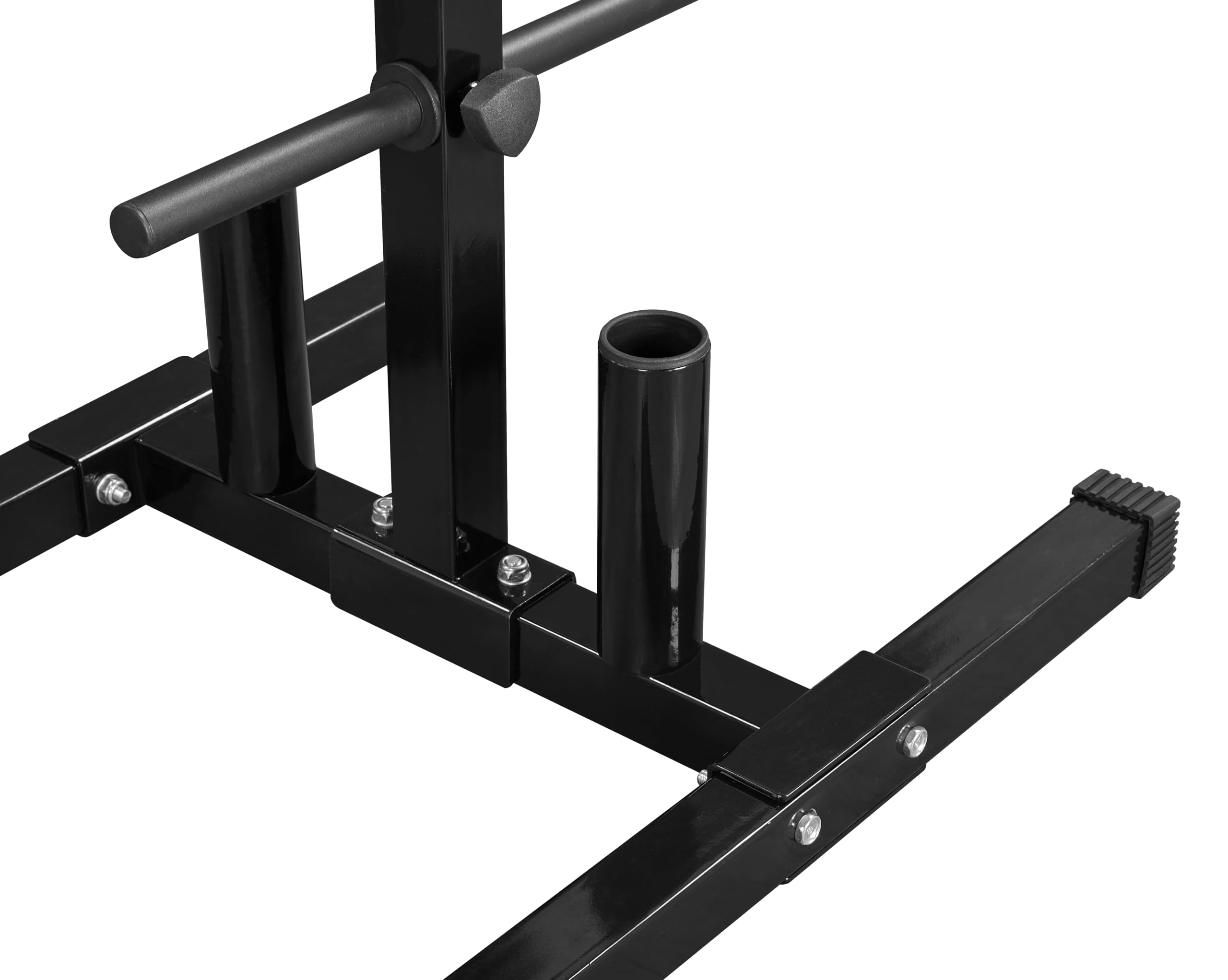 Yaheetech Rastrelliera Pesi Dischi Supporto per Manubri Piastre per Pesi Portata 400 kg Albero Rastrelliera Olimpica Allenamento in Metallo per Fitness da Palestra Uso Domestico
