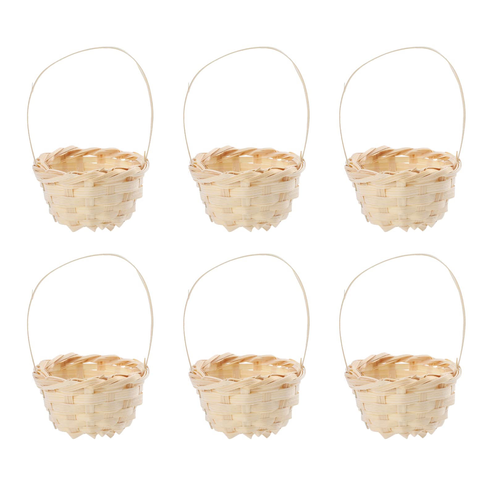 20 Cestini Mini In Bambù - Cestini Ovali Decorativi Per Fiori, Regali E Bomboniere - Foto 10