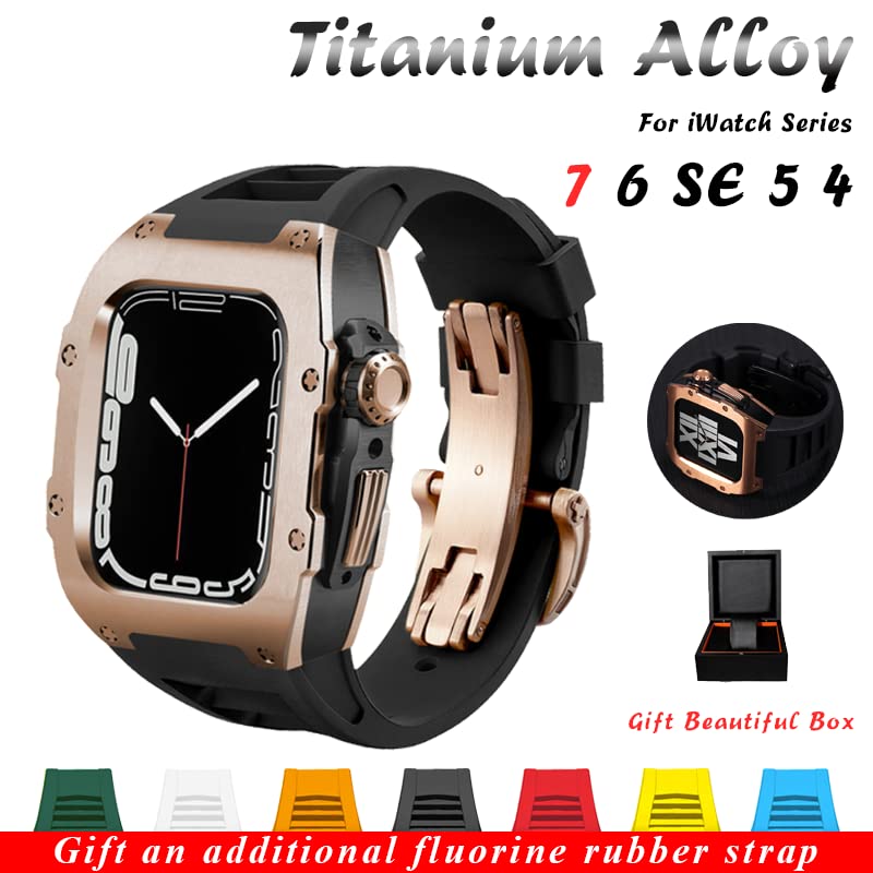 Kit modification titane Apple Watch 45mm look luxe