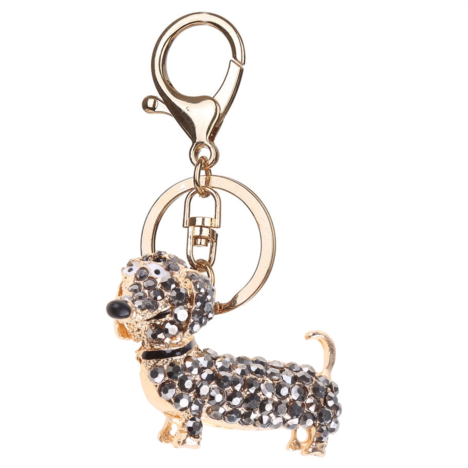 oringnat Women Men Lovely Dachshund Puppy Pendant for Chain for Dachshund Dog Jewelry for Handbag Purse