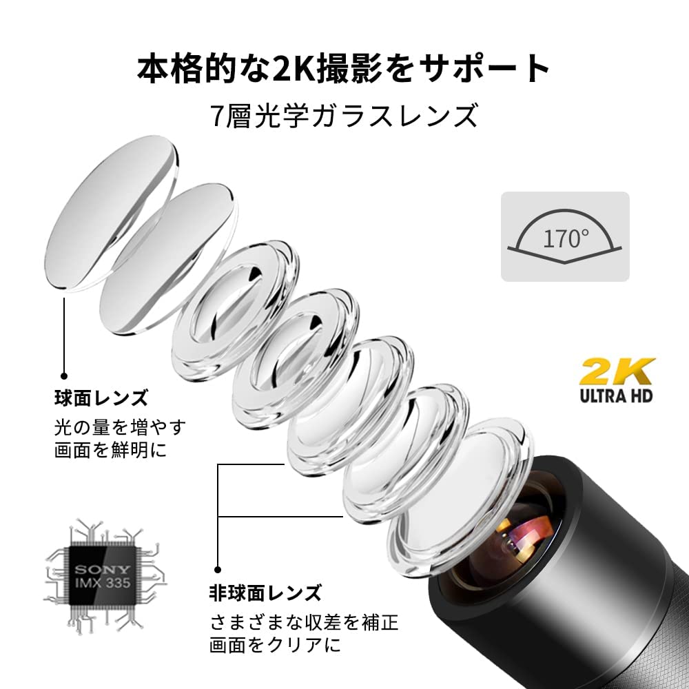 Amazon.co.jp: VSYSTO バイク用ドライブレコーダー ヘルメット用