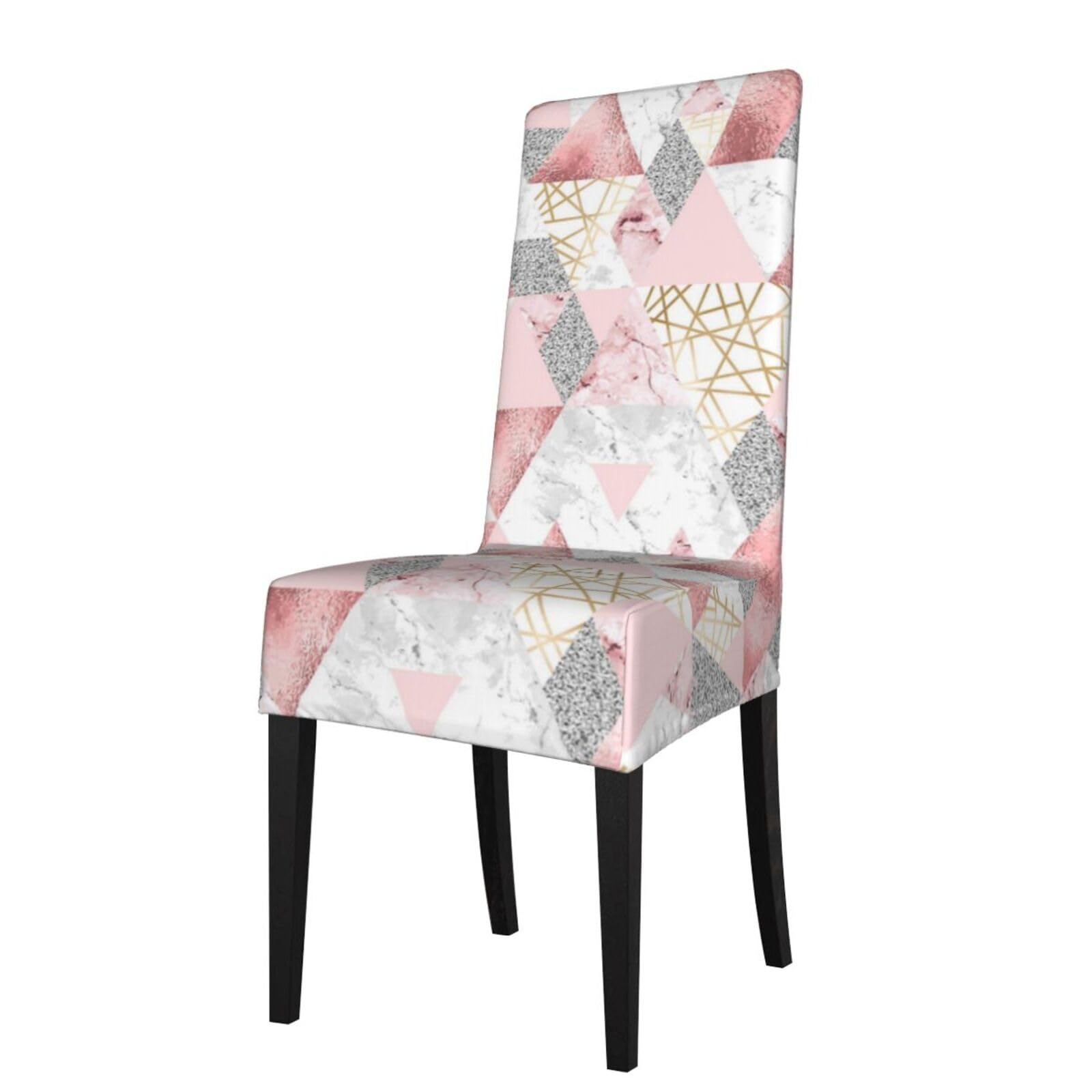 LKYMOH Modern Geometric Pattern, Chair Covers Stretch Chair Slipcovers for Dining Room, for Party Pet Protection Universal Fit Soft Polyester