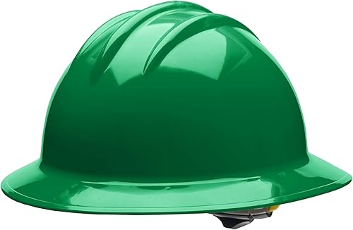 Miniatura 2 de Bullard 3-Rib S34 Casco de seguridad de ala completa con carcasa espaciosa, suspensión de trinquete de 6 puntos y almohadilla de algodón para cejas