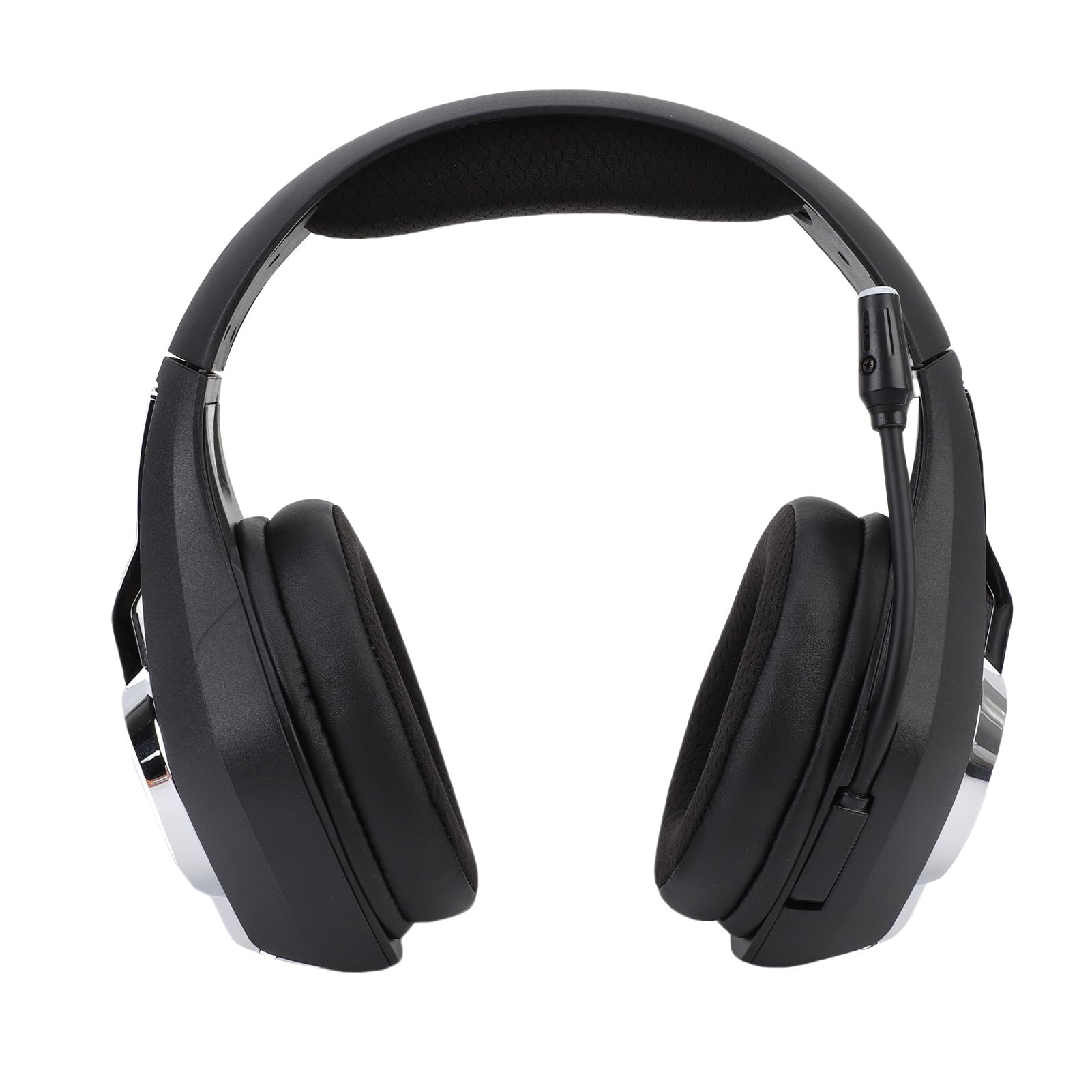 lyrlody Cuffie da Gioco Wireless, Cuffie da Gioco da 2,4 GHz e con Surround 7.1, Microfono con Cancellazione del Rumore, Driver da 40 Mm, RGB Sopra l'orecchio per Console PC Giocatori Mobili (BLACK)