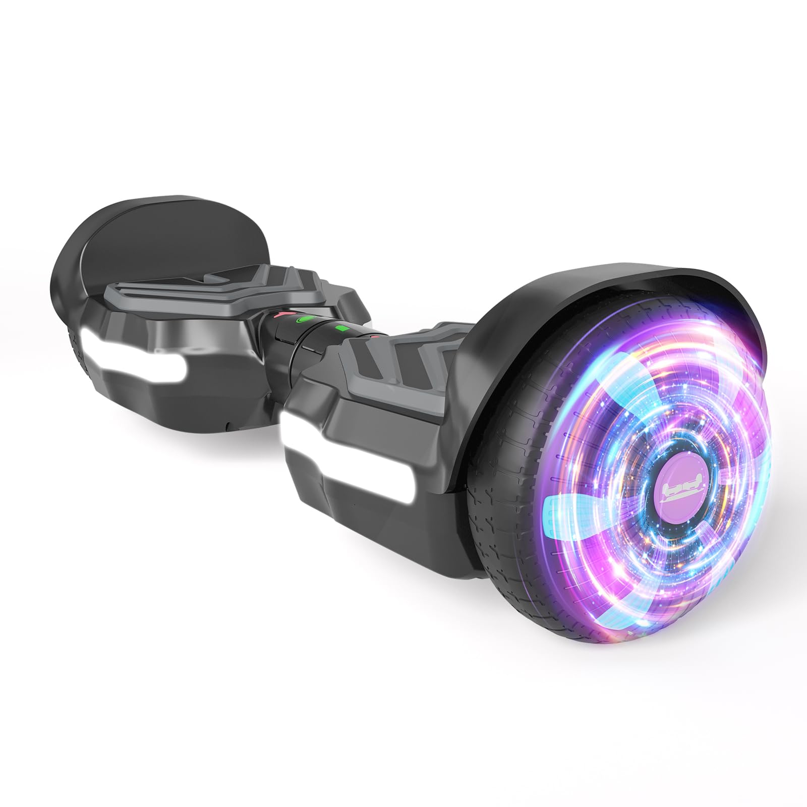 Commugo Scooter, Bluetooth & Corlorful LED Lights, 8.5mph & 8.5 Miles Range Power by Dual 250W Motor Gifts for Kids & Adults & Girls & Boys