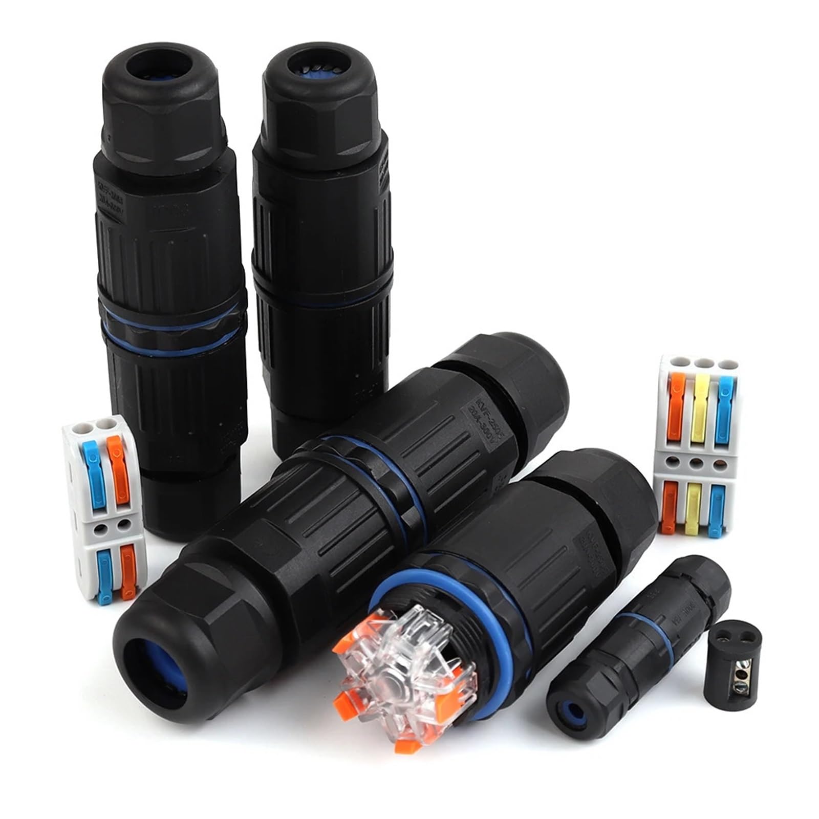 Conector IP68 Impermeable KVSF-15 Estanco de 3 Pines para Empalmes Eléctricos Rápidos 8