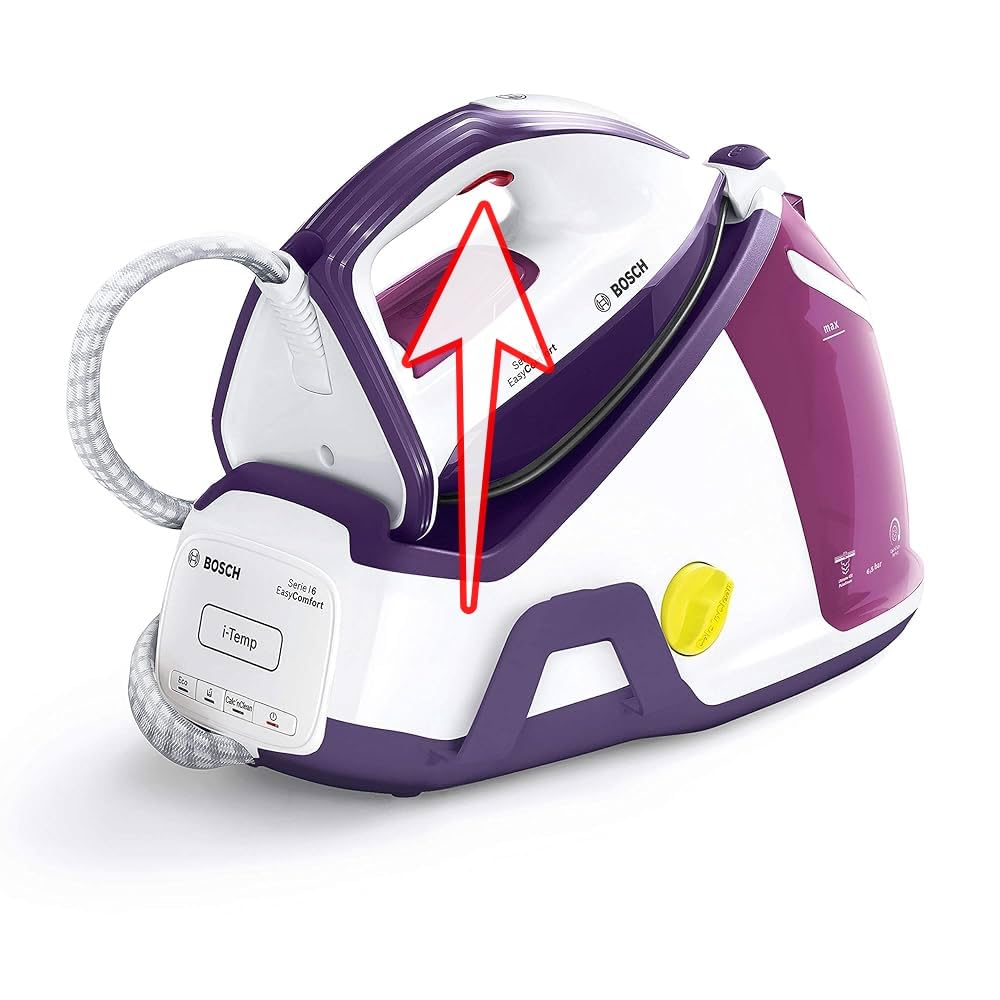Alternative économique 2 boutons comme 10002024 pour fer à repasser série TDS 4 6 et 8 rouge compatible avec Bosch