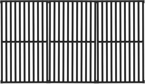 Monument Grills Rejilla de cocina de hierro fundido recubierto de porcelana para exteriores, repuesto para parrilla de 4 quemadores Mesa 400, 25392,