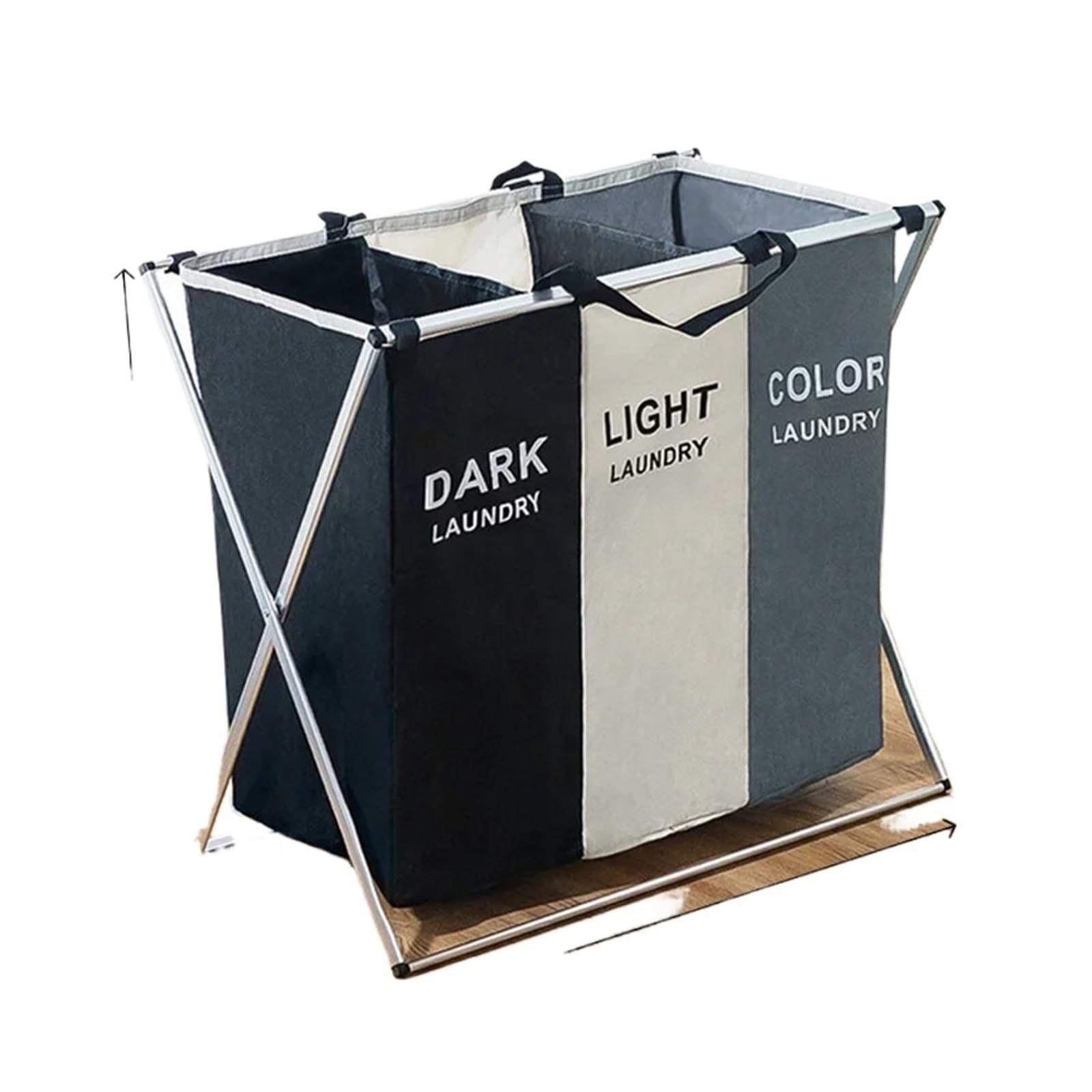 MRKU Folding Laundry Basket Household Storage Hamper Foldable Dirty Home Large Clothes Hamper Bag Drawer Sorter Bin