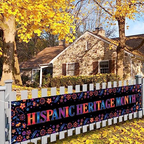 Hispanic Heritage Month Decorations Banner for Fence World