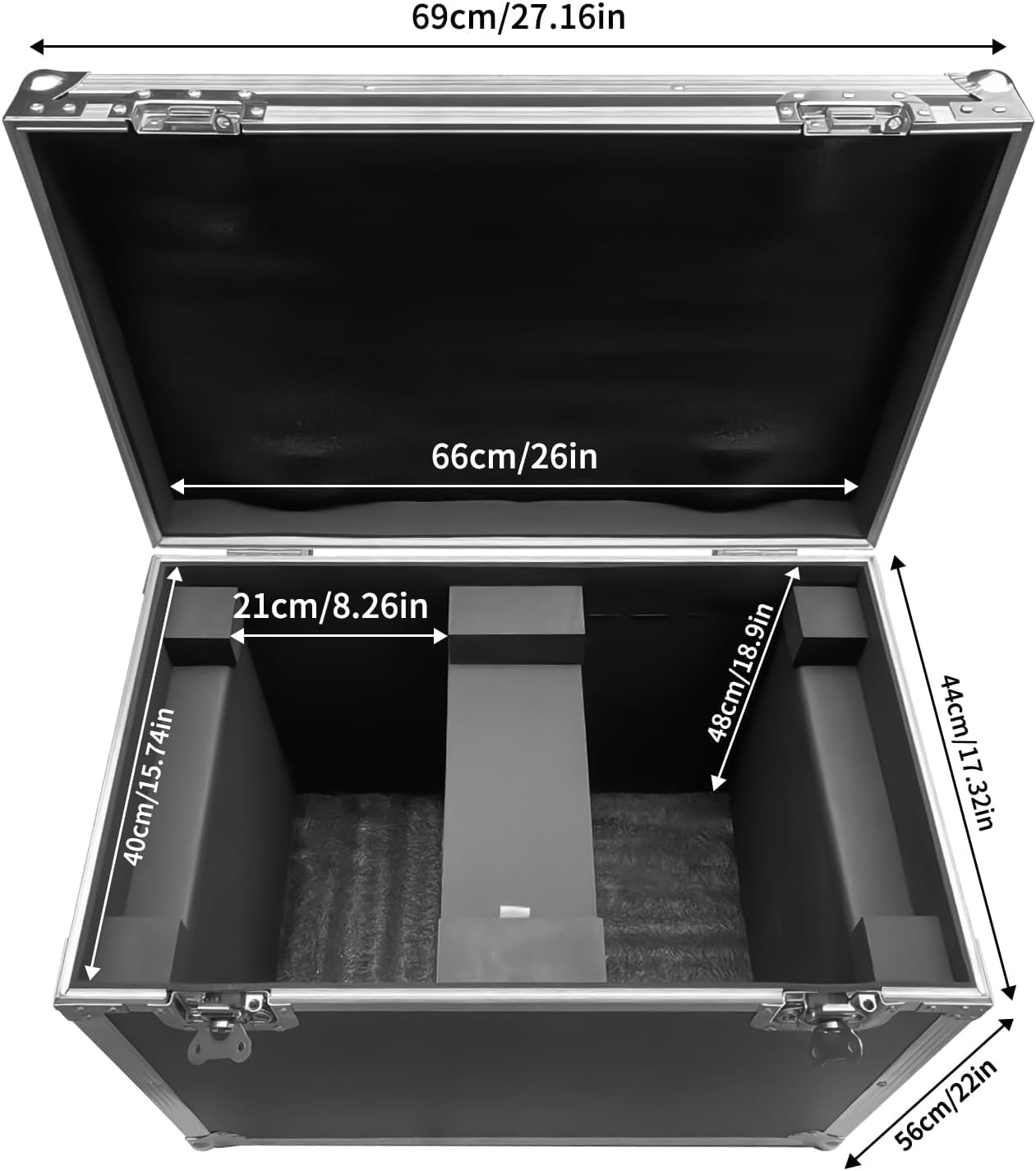Flightcase avec roues 2 in1 Flight Case pour Lyre 230W 295W 7r beam moving head Lumière（ZQ02244 /ZQ02346)