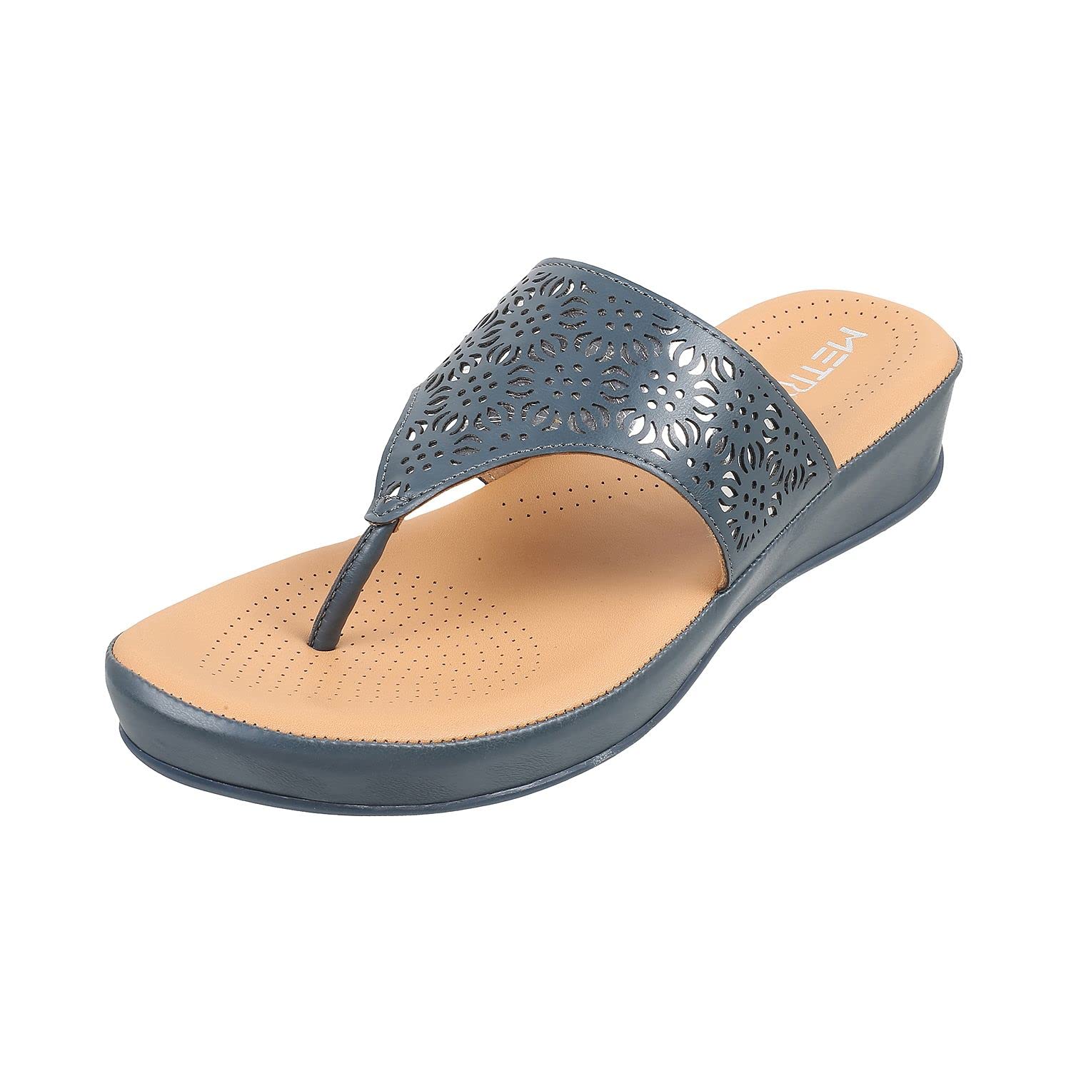 Metro Womens Synthetic Blue Slippers (Size (7 UK (40 EU)) (B0BF2LQ6LT) Amazon Price History, Amazon Price Tracker