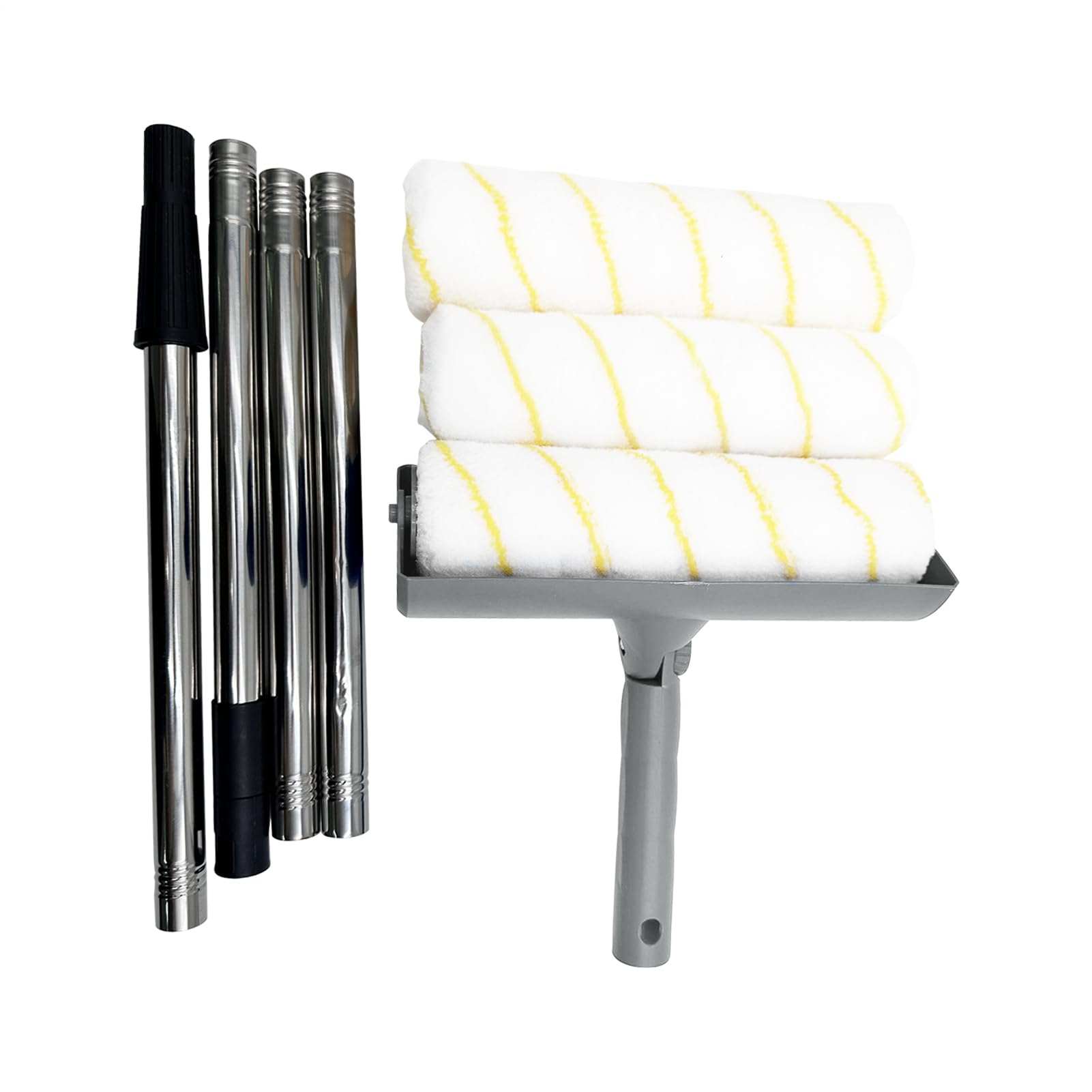 Kit Rullo Verniciatura Rullo Verniciatura per Casa | Applicatore Morbido con Allungabile per Ristrutturazione Casa Progetti Arte Mobili Spazi Commerciali