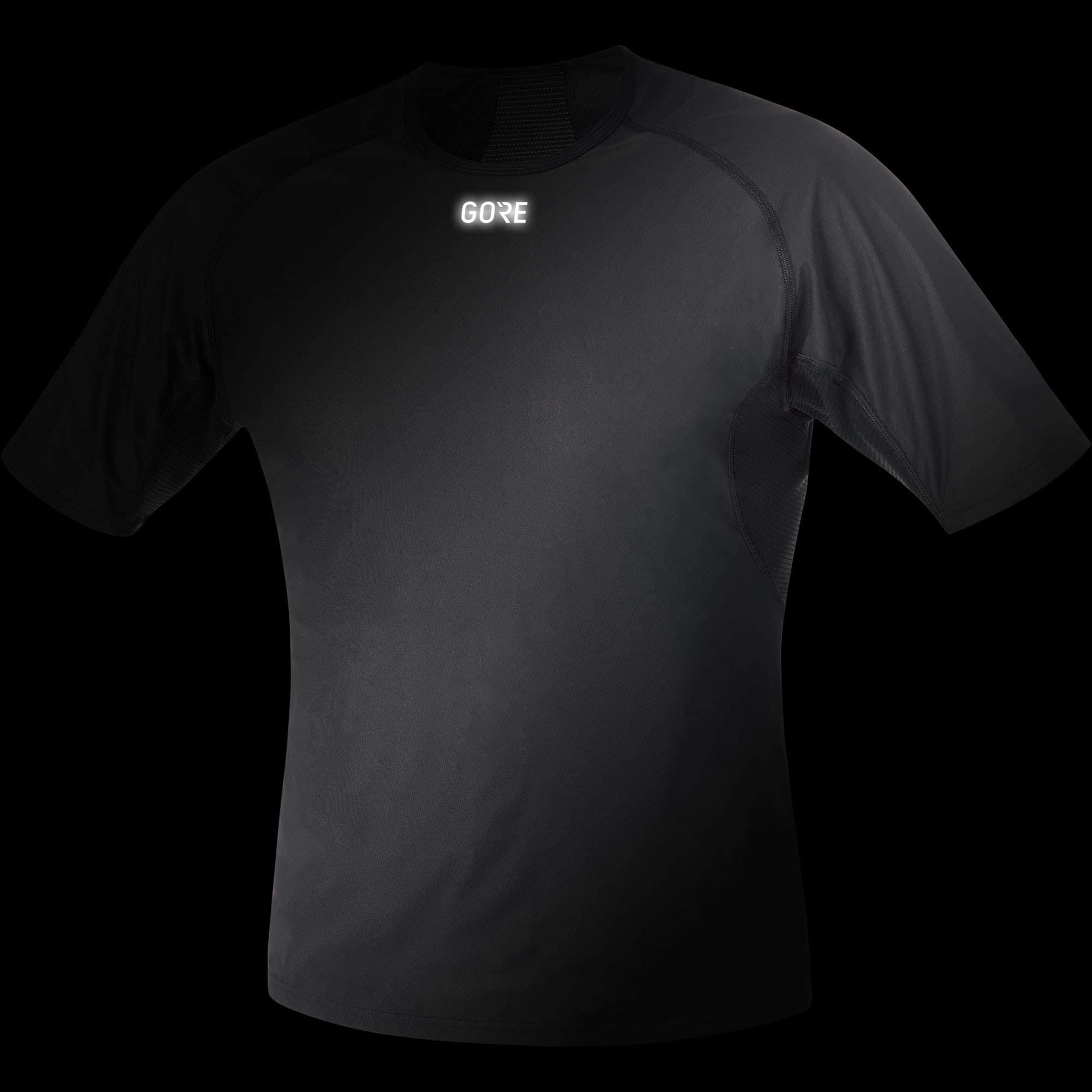 Gore Wear Mężczyźni M GWS BL Shirt Koszulka, Czarny, L