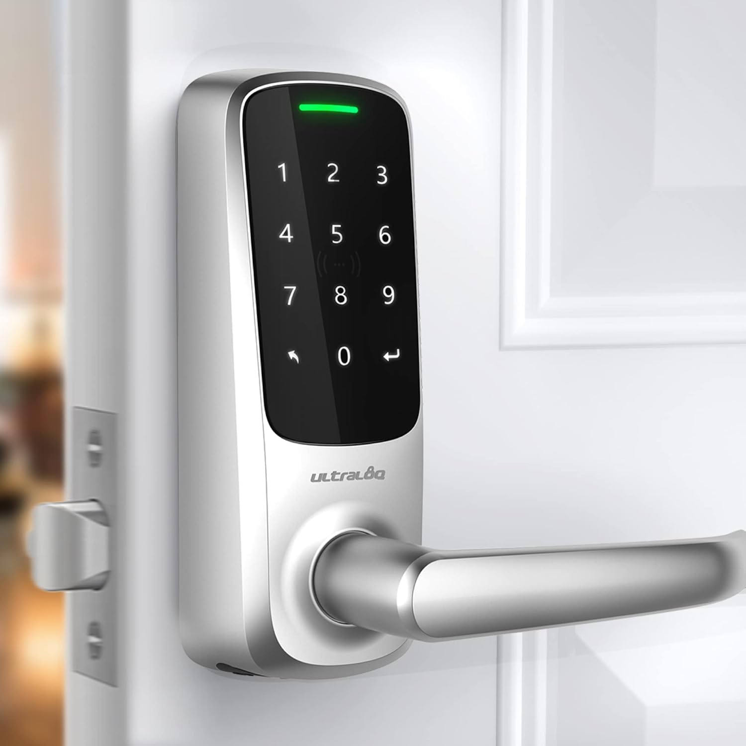 ULTRALOQ Latch 5 World's First Built in WiFi Smart Lock (Satin Nickel