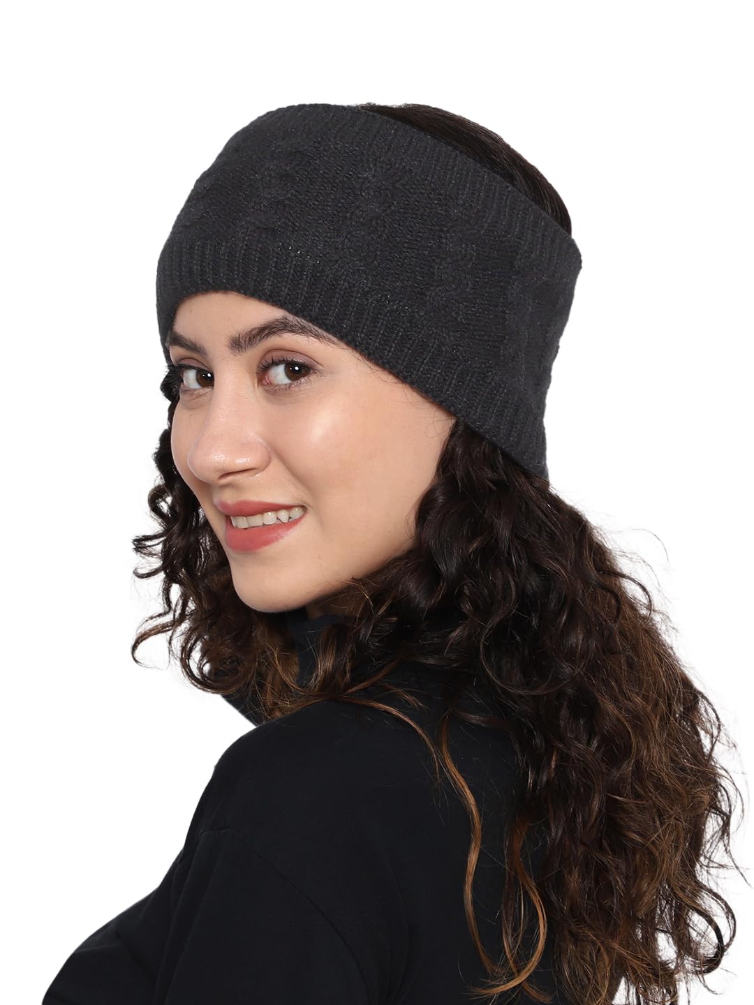 Unisex Knitted Woolen Headband Earmuffs Ear Warmer for Men and Women-image-8