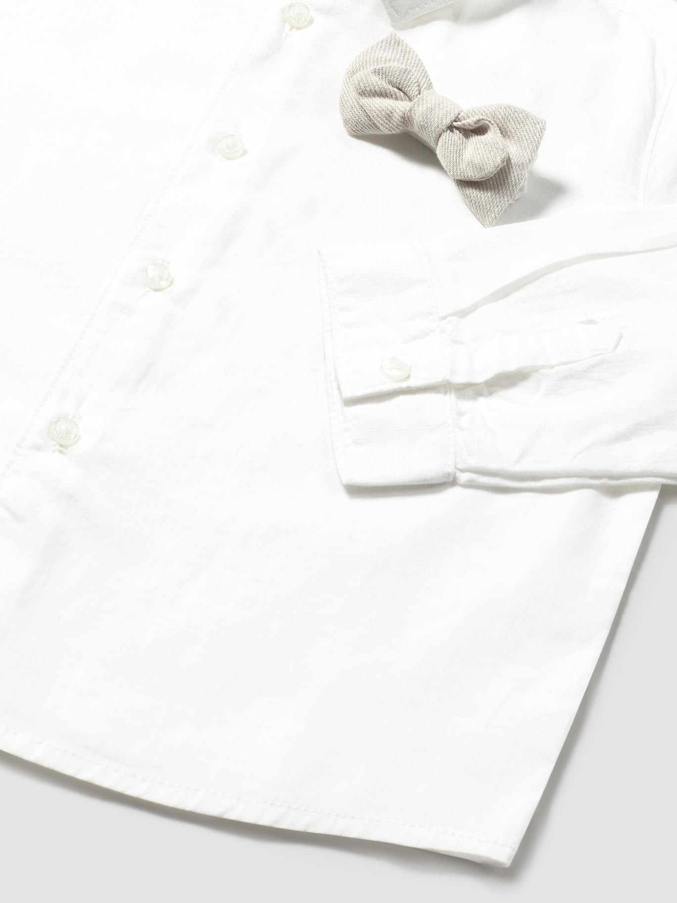 Mayoral Camicia m/l Elegante Papillon per Bimbo Bianco