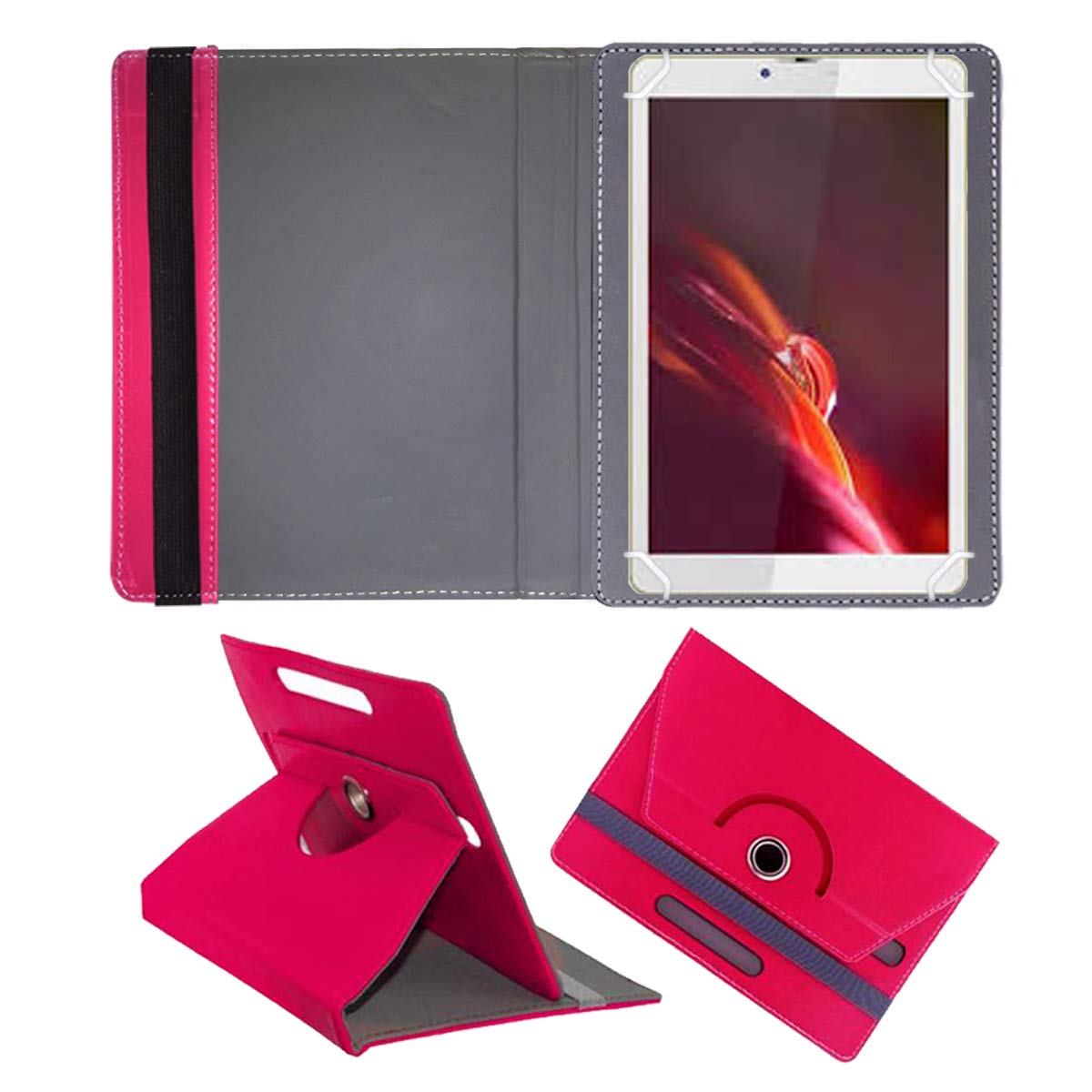 Fastway Rotating Leather Flip Case for Swipe Slate 8 inch Tablet Cover Stand Pink (B07VMXSRZT) Amazon Price History, Amazon Price Tracker