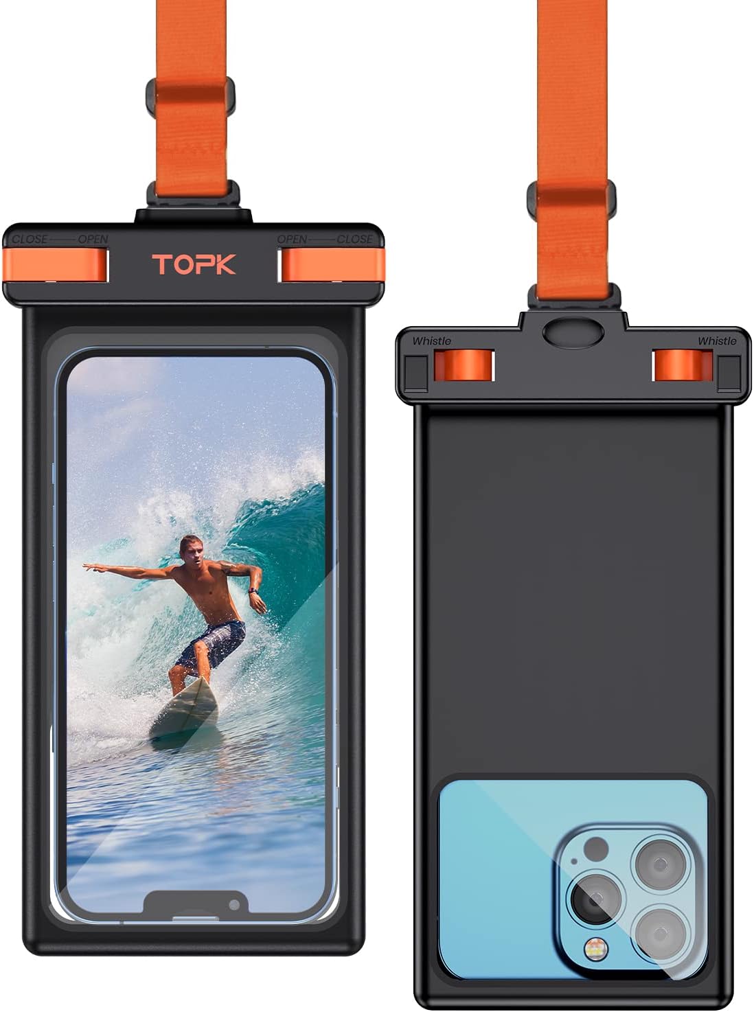 TOPK 2023 NEW Waterproof Phone Pouch, [Underwater Screen Touchable