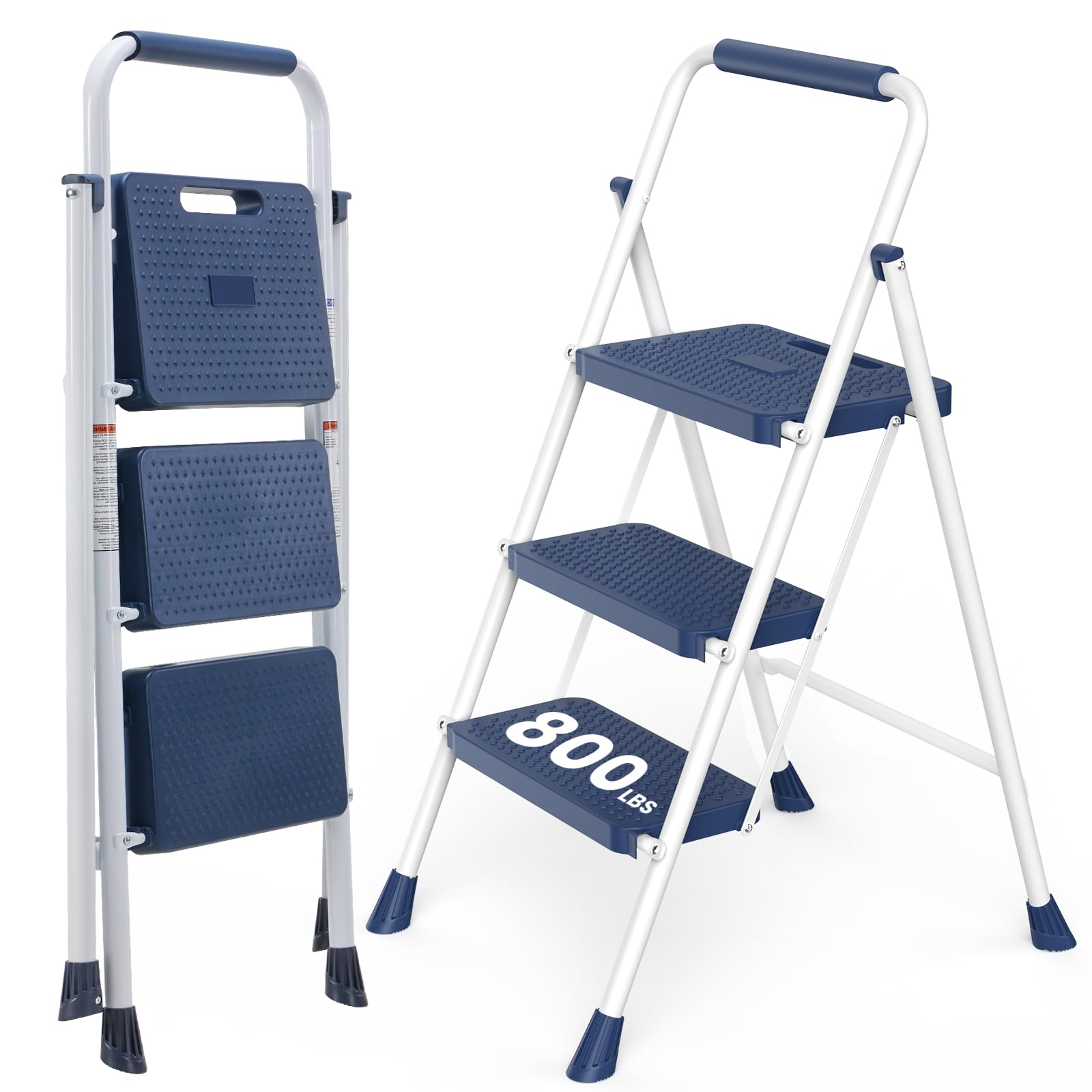 Sweetcrispy Folding 3 Step Ladder