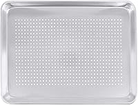 Vista 3 de Tiger Chef Bandeja de aluminio perforada de 1/2 de tamaño medio de 18 x 13 pulgadas, para pastelería comercial, para pastelería, aprobadas por