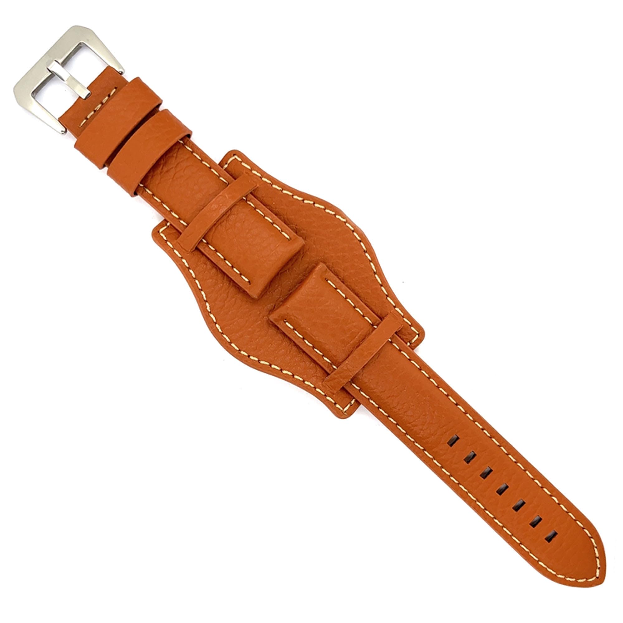 Cinturino orologio pelle incisione bisonte Bund compatibile con Fossil CH2592 CH2564 CH2565 CH2891CH3051 18mm 20mm 22mm 24mm 386