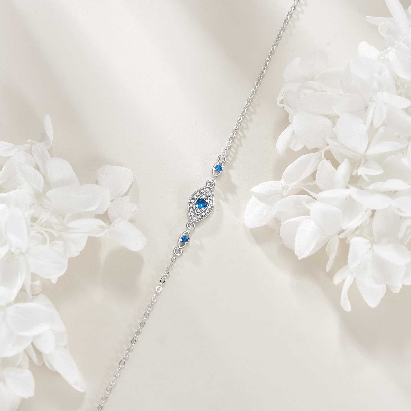 POPLYKE Libélula/Hoja/Mal de ojo/Mariposa/Delfín Pulseras de Plata de Ley 925 Pulseras Pandora para Mujer