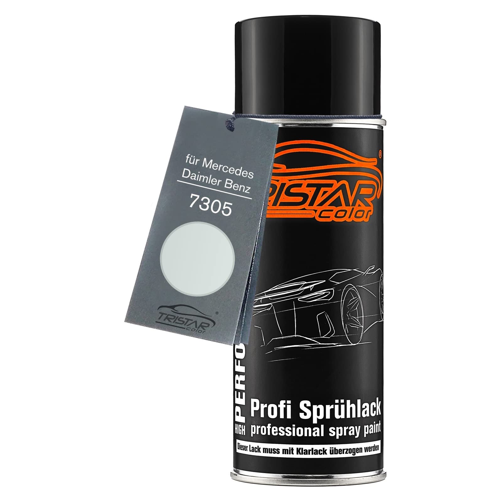 Bombe De Peinture Auto TRISTARcolor Mercedes/Daimler 7305 Lichtgrau (gris Clair) – Base 400 Ml – Made In Germany