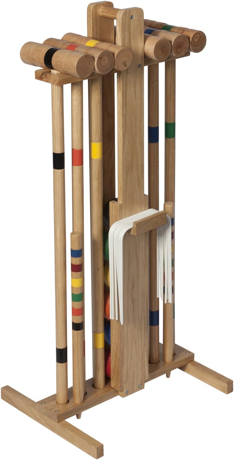Premier 6 Player 33-Inch Croquet Set with Stand