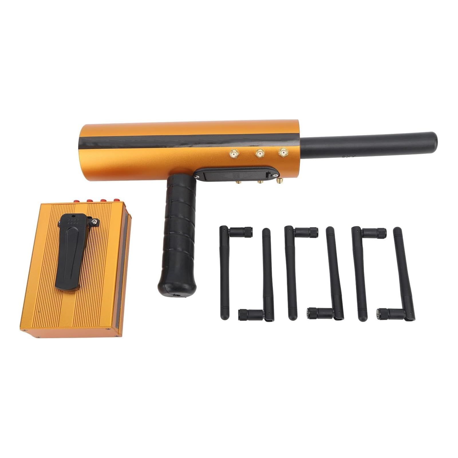 Gold Detector Underground, Handheld Ground Penetrating Metal Detector Metal Pinpointer 15m Depth 1200m Range 6 Antenna Accurate Finding Gold Detector, Suit for Gold, Silver, Jewelry